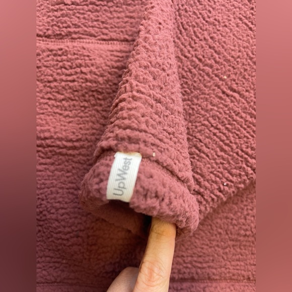 Brandnew Upwest Old Rose Fleece Hoodie Jacket Y7-36 - Picture 4 of 7